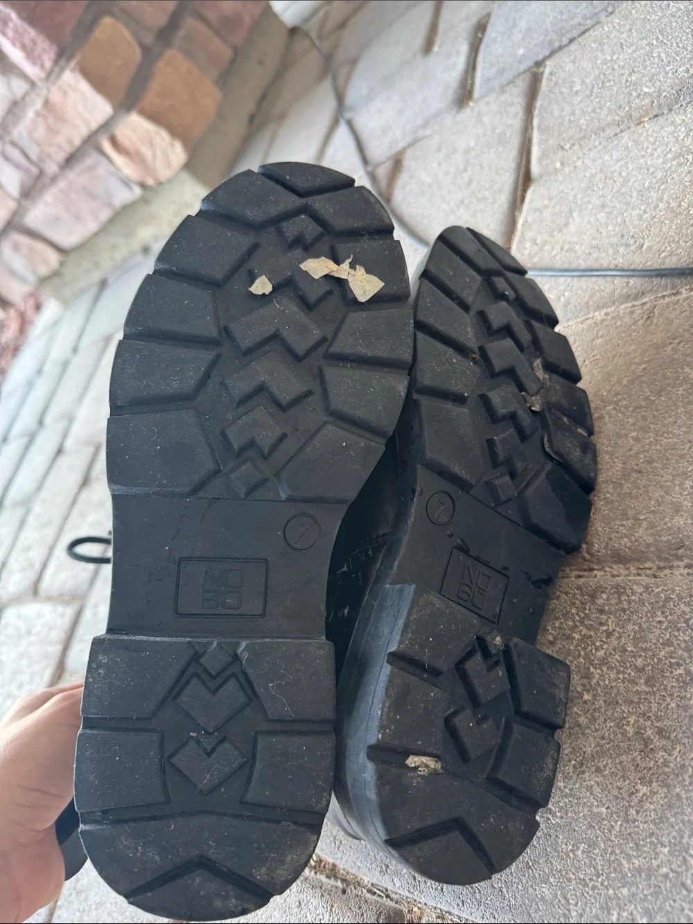 Unisex Black Lace-Up Combat Boots